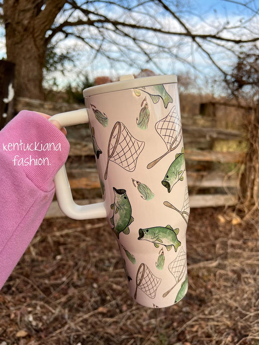 40oz SS Tumbler - Fishing